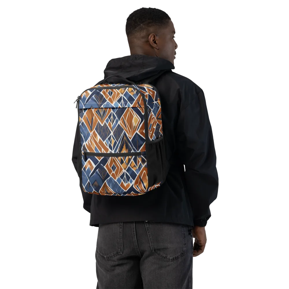 Indigo Ember on Utility Backpack — Back