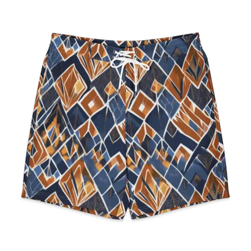 Indigo Ember on a Men's Board Shorts