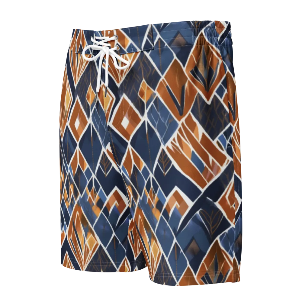 Indigo Ember on Men's Board Shorts — Front
