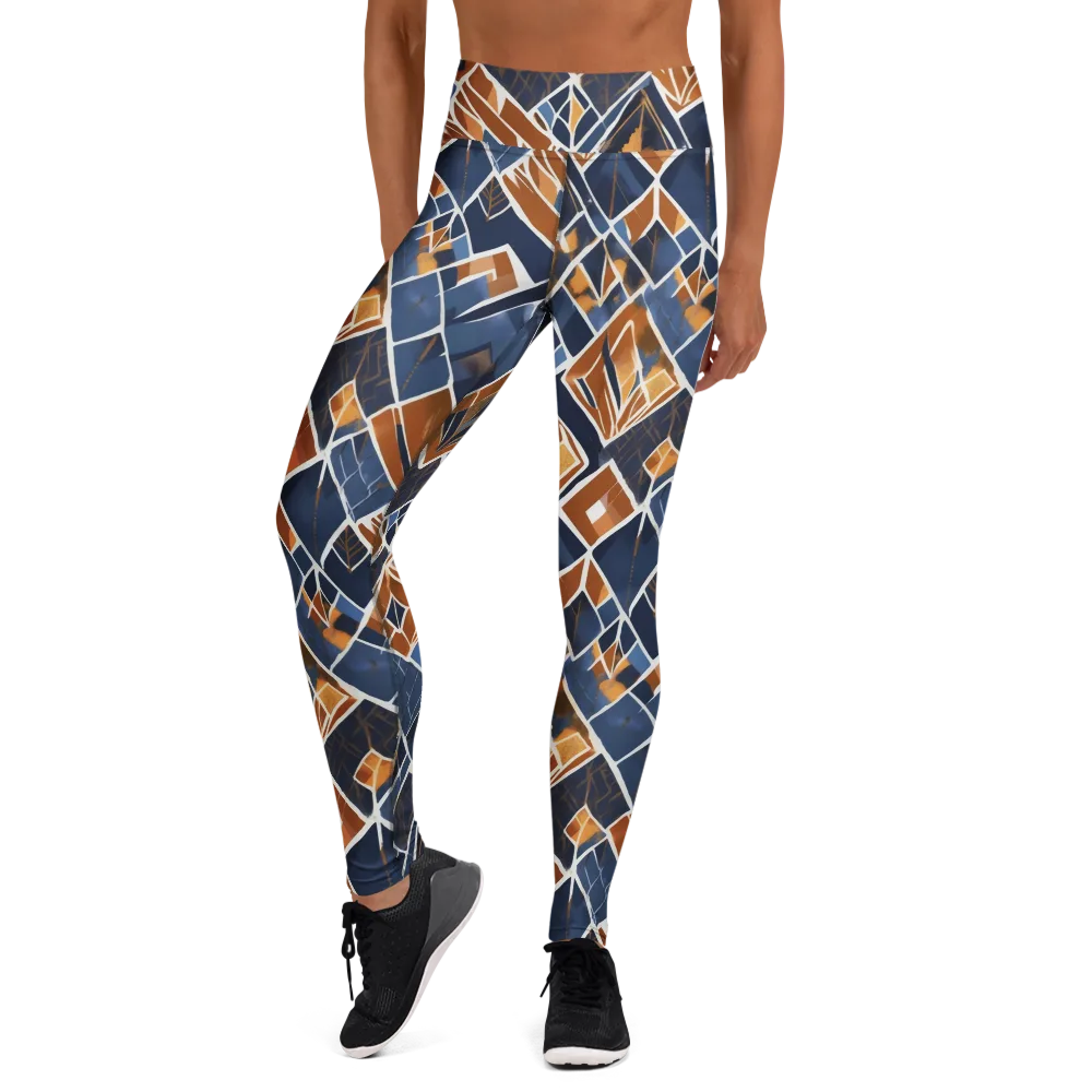 Indigo Ember on Yoga Leggings — Front