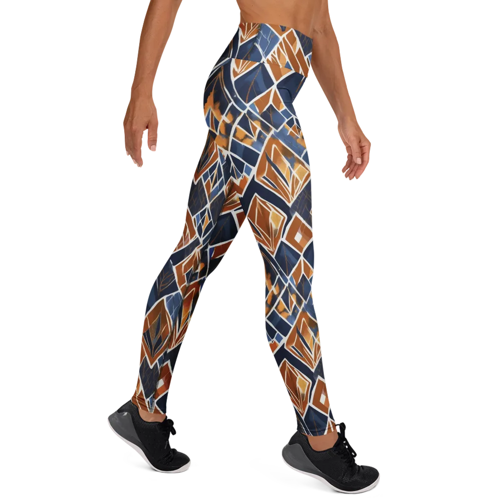 Indigo Ember on Yoga Leggings — Right