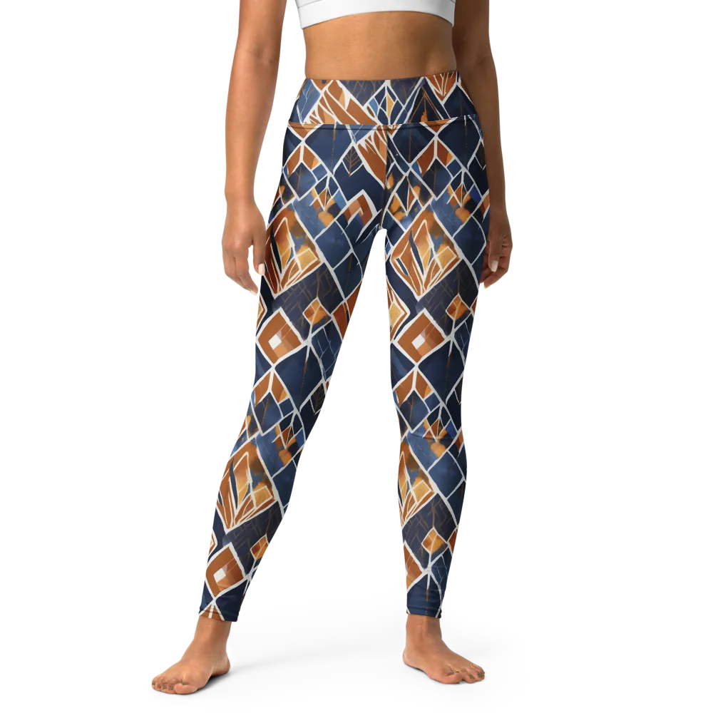 Indigo Ember on Yoga Leggings — Front
