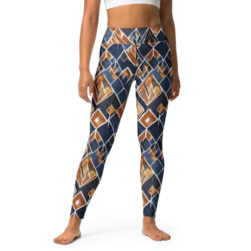 Indigo Ember on a Yoga Leggings