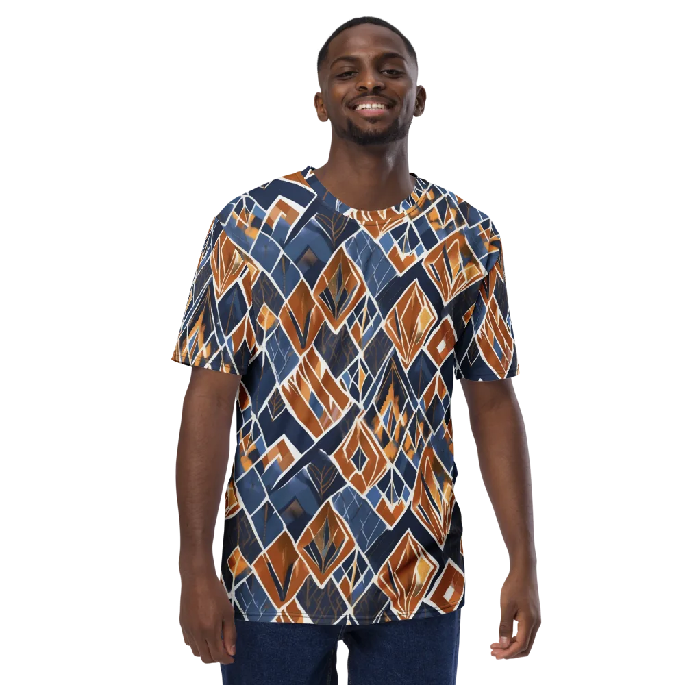 Indigo Ember on Men's Crew Neck T-Shirt — Front