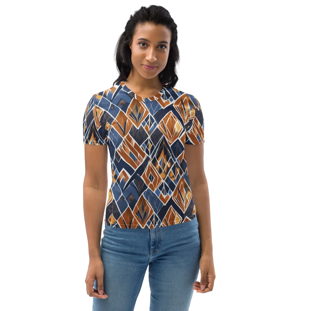 Indigo Ember on Women's Crew Neck T-Shirt — Front