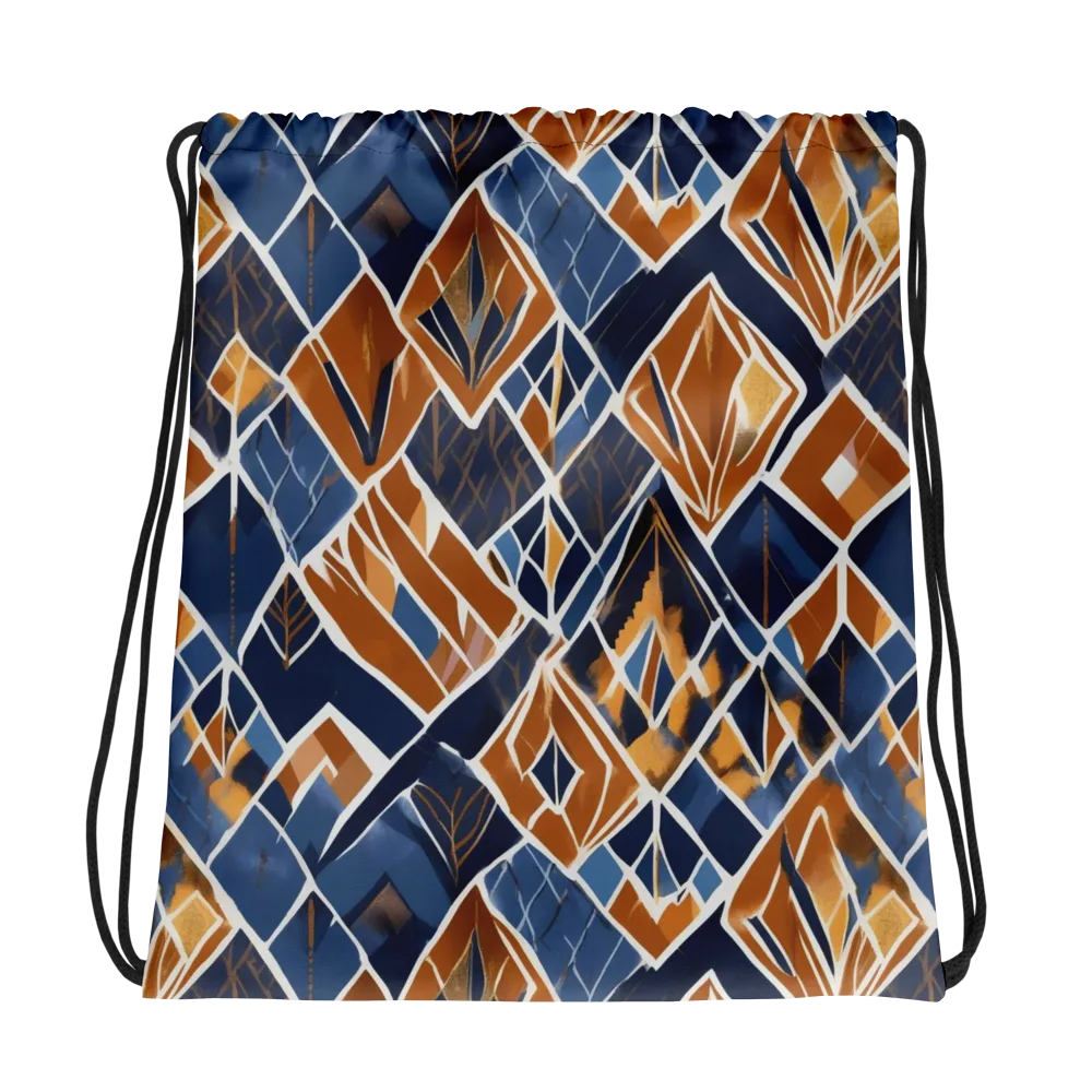 Indigo Ember on Drawstring Bag — Photo