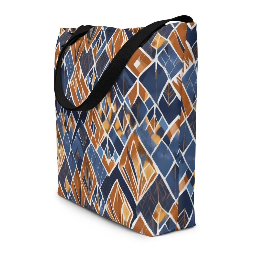 Indigo Ember on Large Tote Bag W/ Pocket — Front