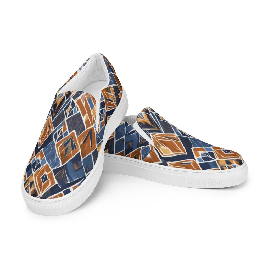Indigo Ember on Women's Slip-On Canvas Shoes — Left Front