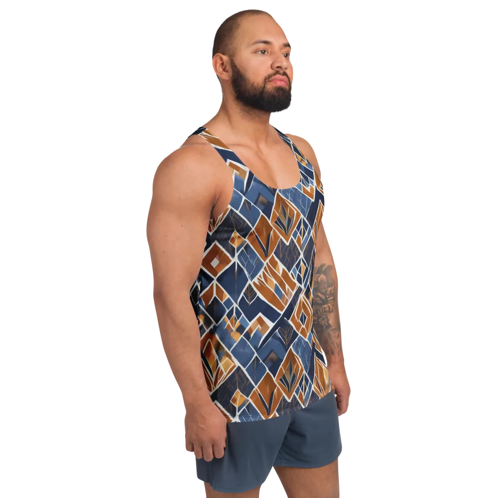 Indigo Ember on Men's Tank Top — Right Front