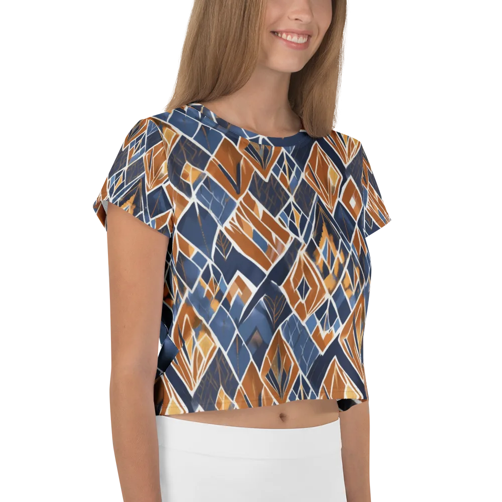 Indigo Ember on Crop Tee — Right