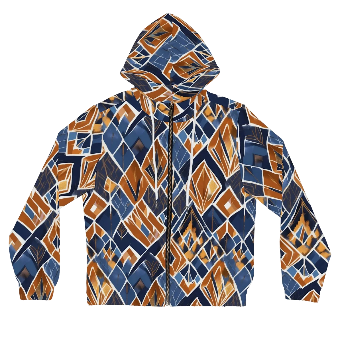 Indigo Ember on Women's Full-Zip Hoodie — Front
