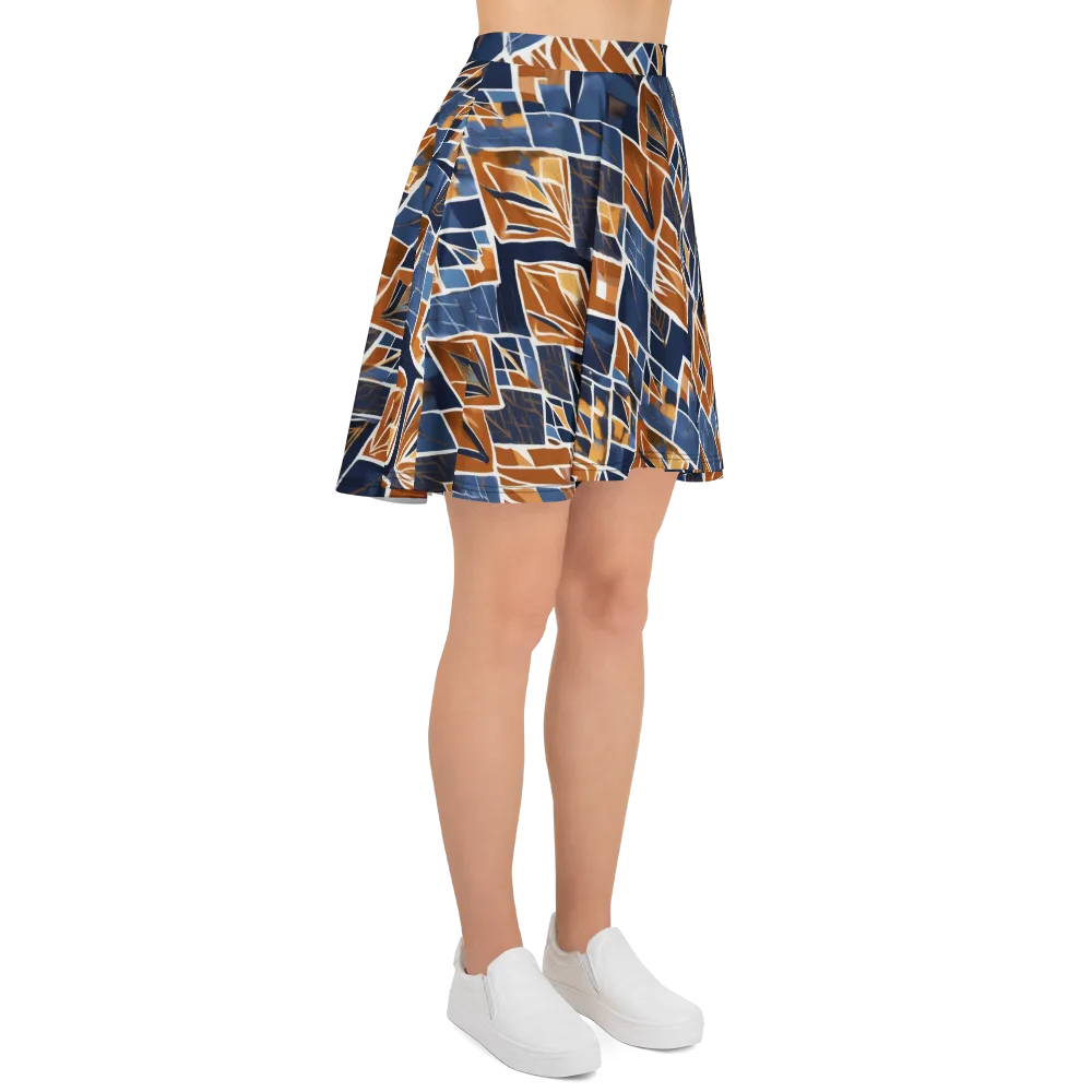 Indigo Ember on Skater Skirt — Right
