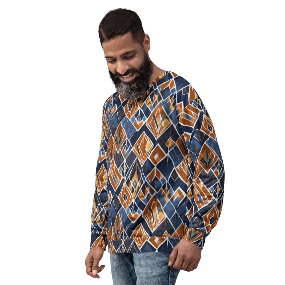 Indigo Ember on Sweatshirt — Left Front