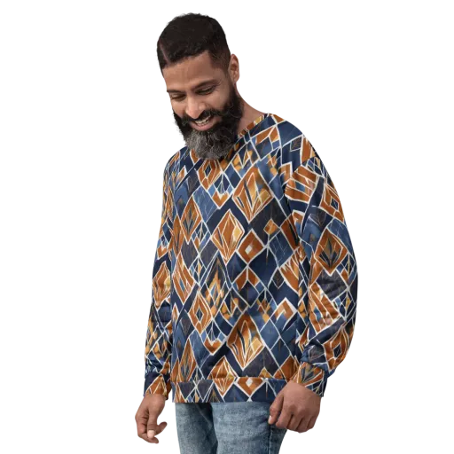 Indigo Ember on a Sweatshirt