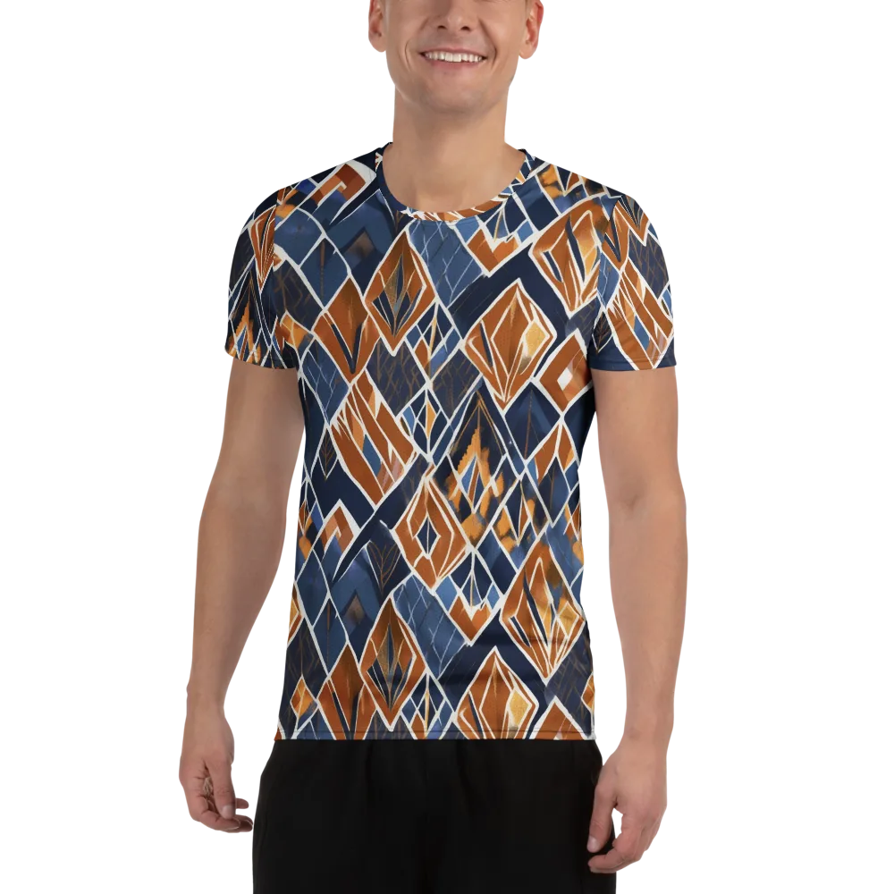 Indigo Ember on Men's Athletic T-Shirt — Front