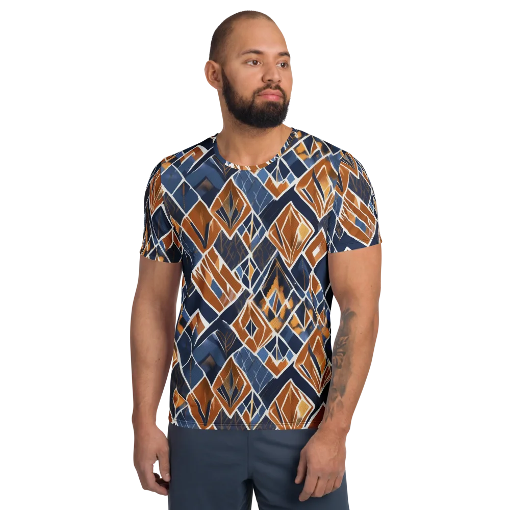 Indigo Ember on Men's Athletic T-Shirt — Front