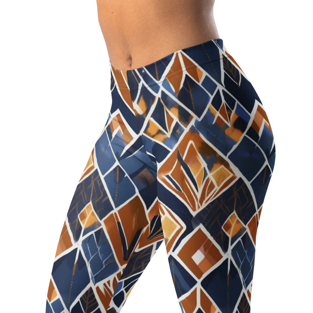 Indigo Ember on Leggings — Left Front
