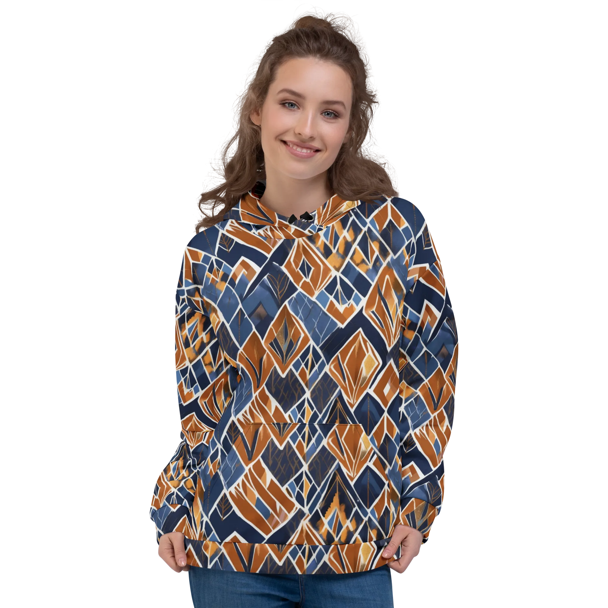 Indigo Ember on Hoodie — Front