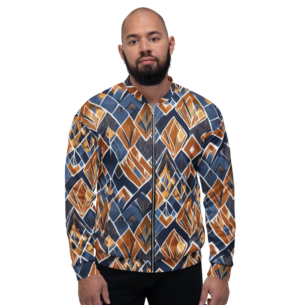 Indigo Ember on Bomber Jacket — Front