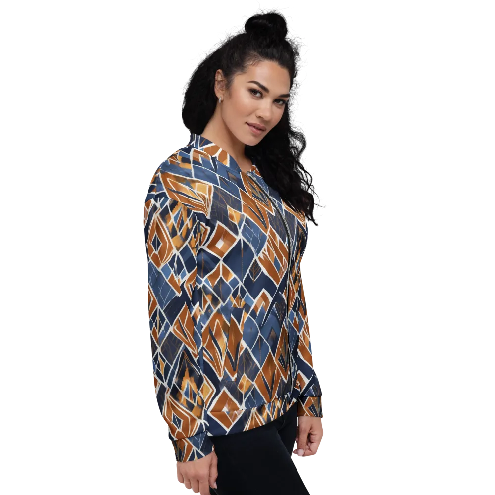 Indigo Ember on Bomber Jacket — Right