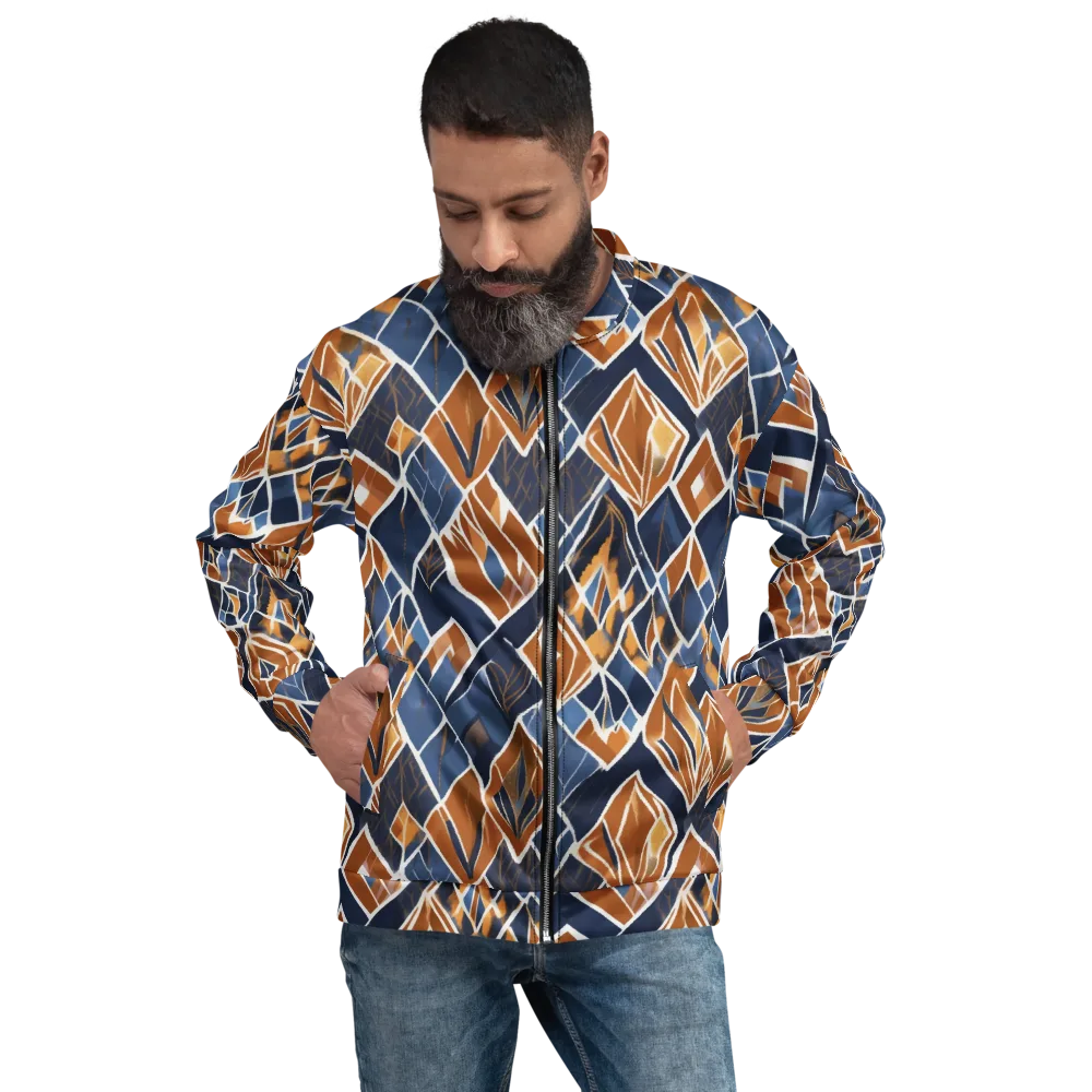 Indigo Ember on Bomber Jacket — Front