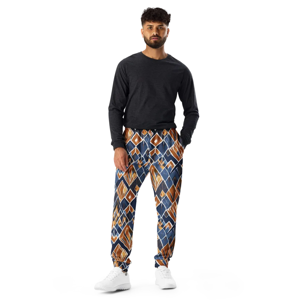 Indigo Ember on Men's Joggers — Front