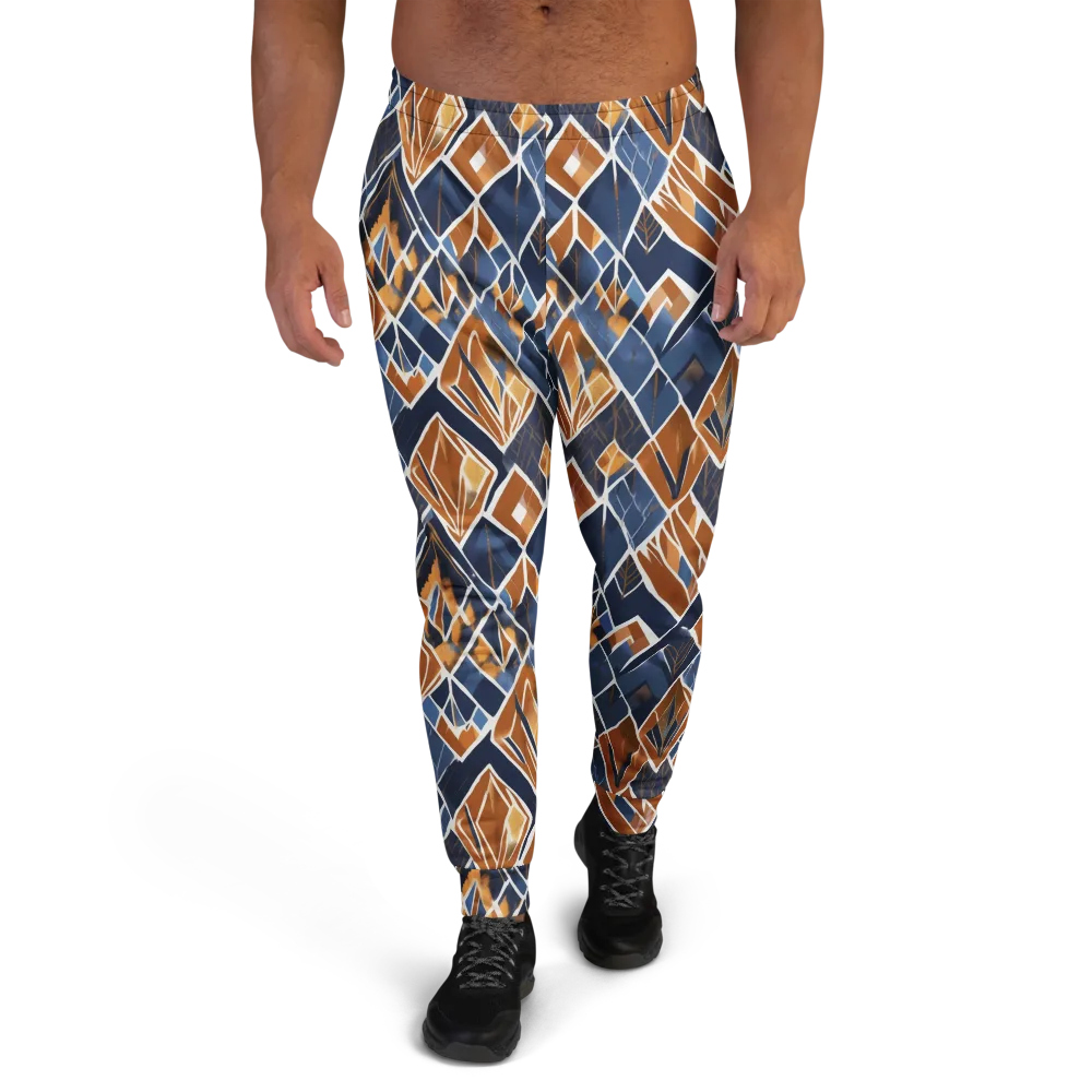 Indigo Ember on Men's Joggers — Front
