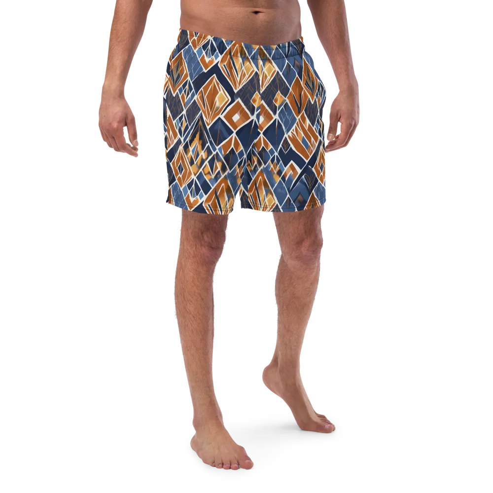 Indigo Ember on Swim Trunks — Front