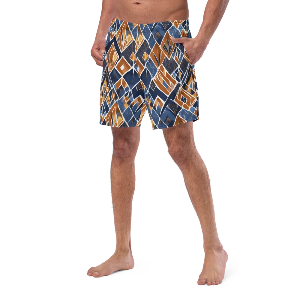Indigo Ember on Swim Trunks — Left Front