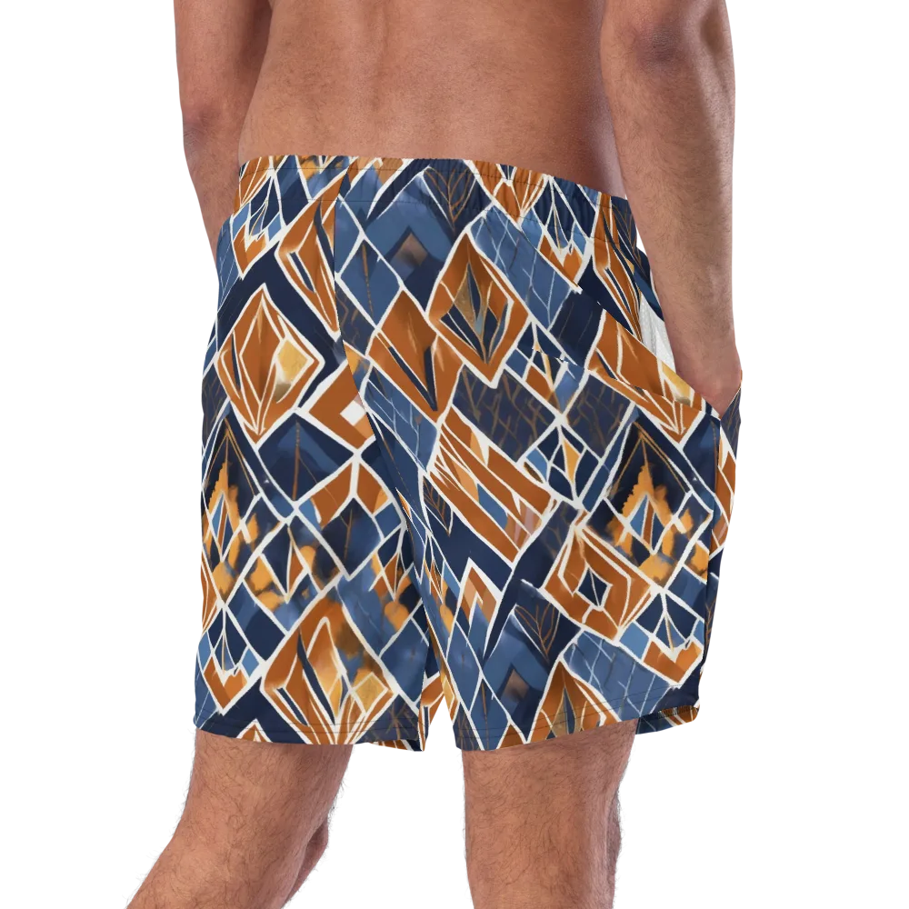 Indigo Ember on Swim Trunks — Right Back