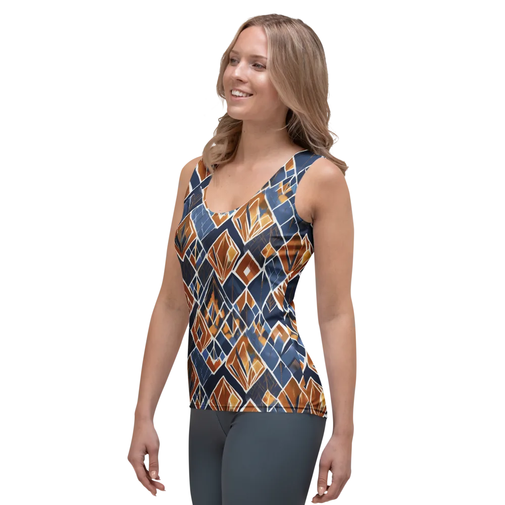 Indigo Ember on Women's Tank Top — Left Front