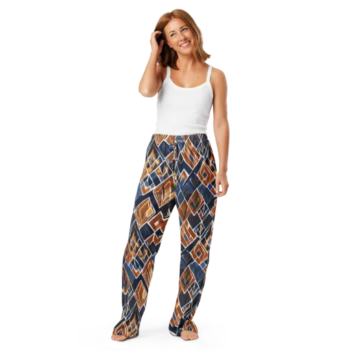 Indigo Ember on a Women's Pajama Pants