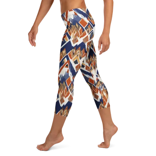 Canyon Circuit on a Capri Leggings