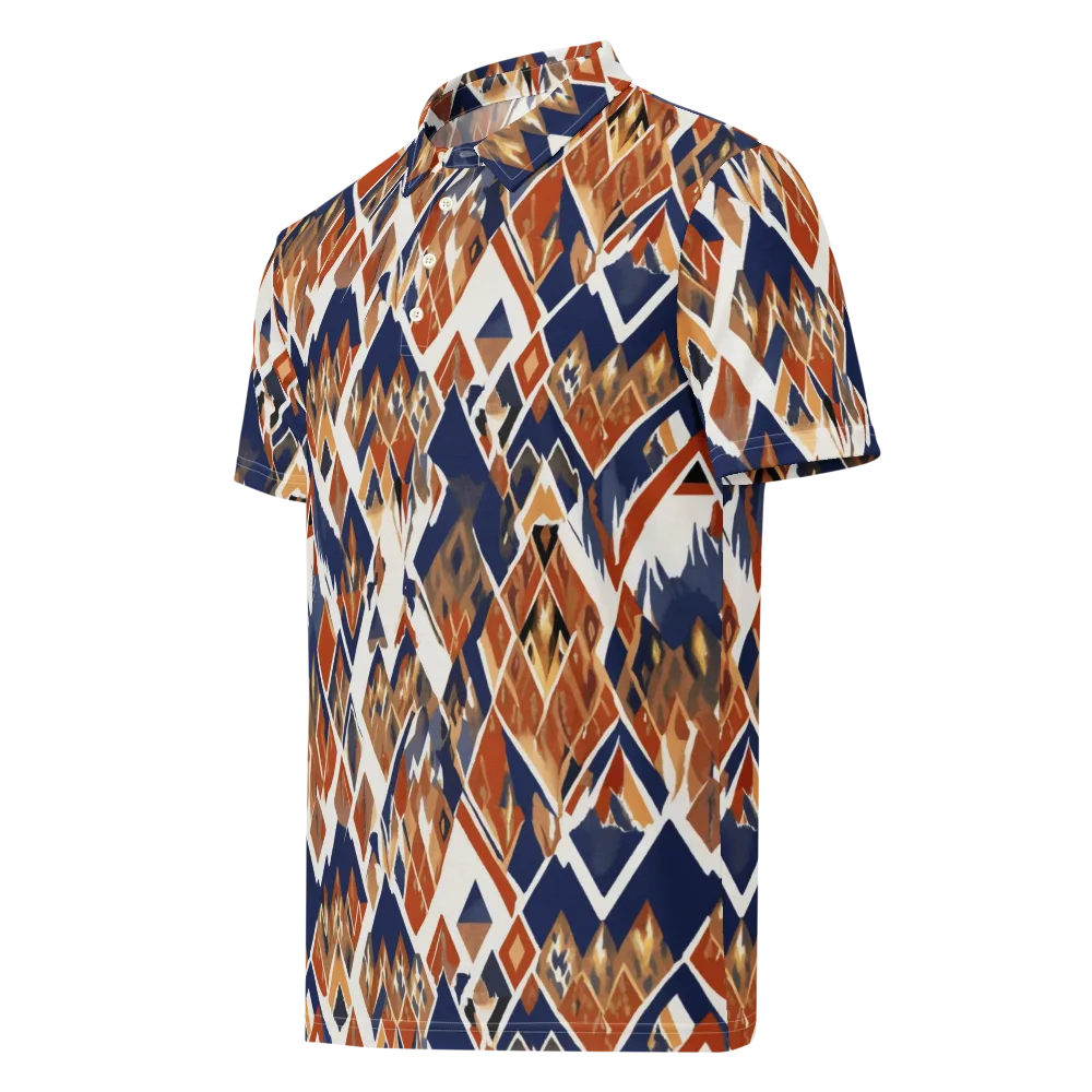 Canyon Circuit on Men's Slim Fit Polo Shirt — Left Front