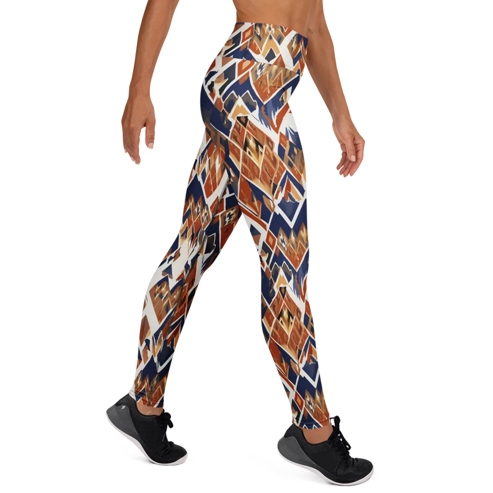 Canyon Circuit on Yoga Leggings — Right