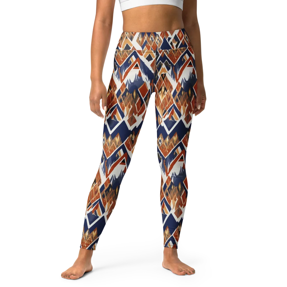 Canyon Circuit on Yoga Leggings — Front