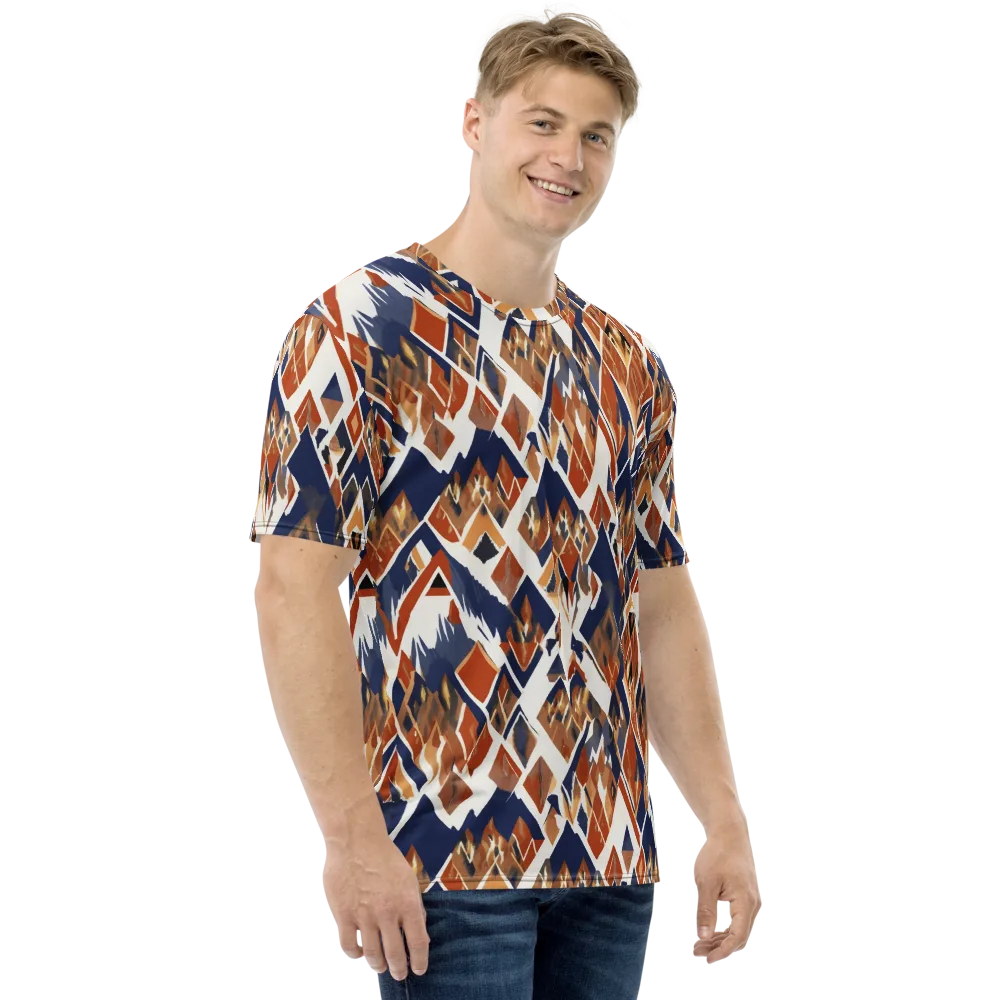 Canyon Circuit on Men's Crew Neck T-Shirt — Right