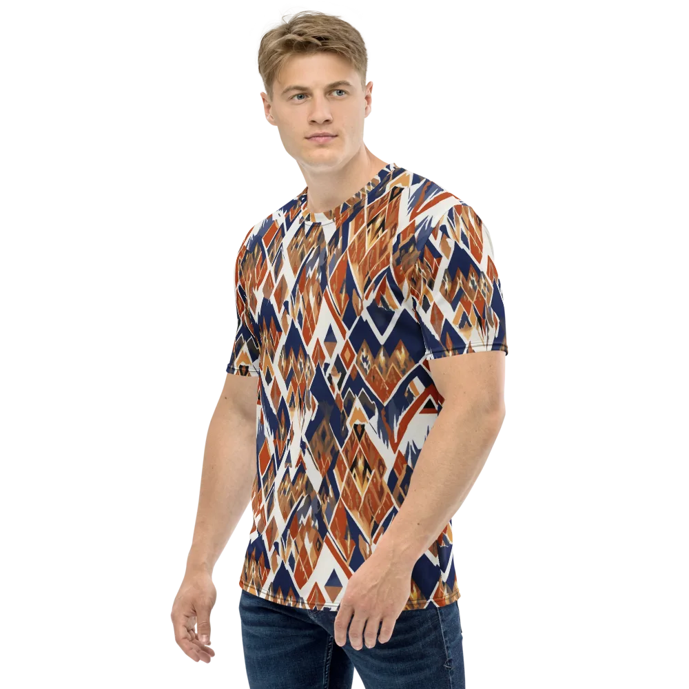 Canyon Circuit on Men's Crew Neck T-Shirt — Left