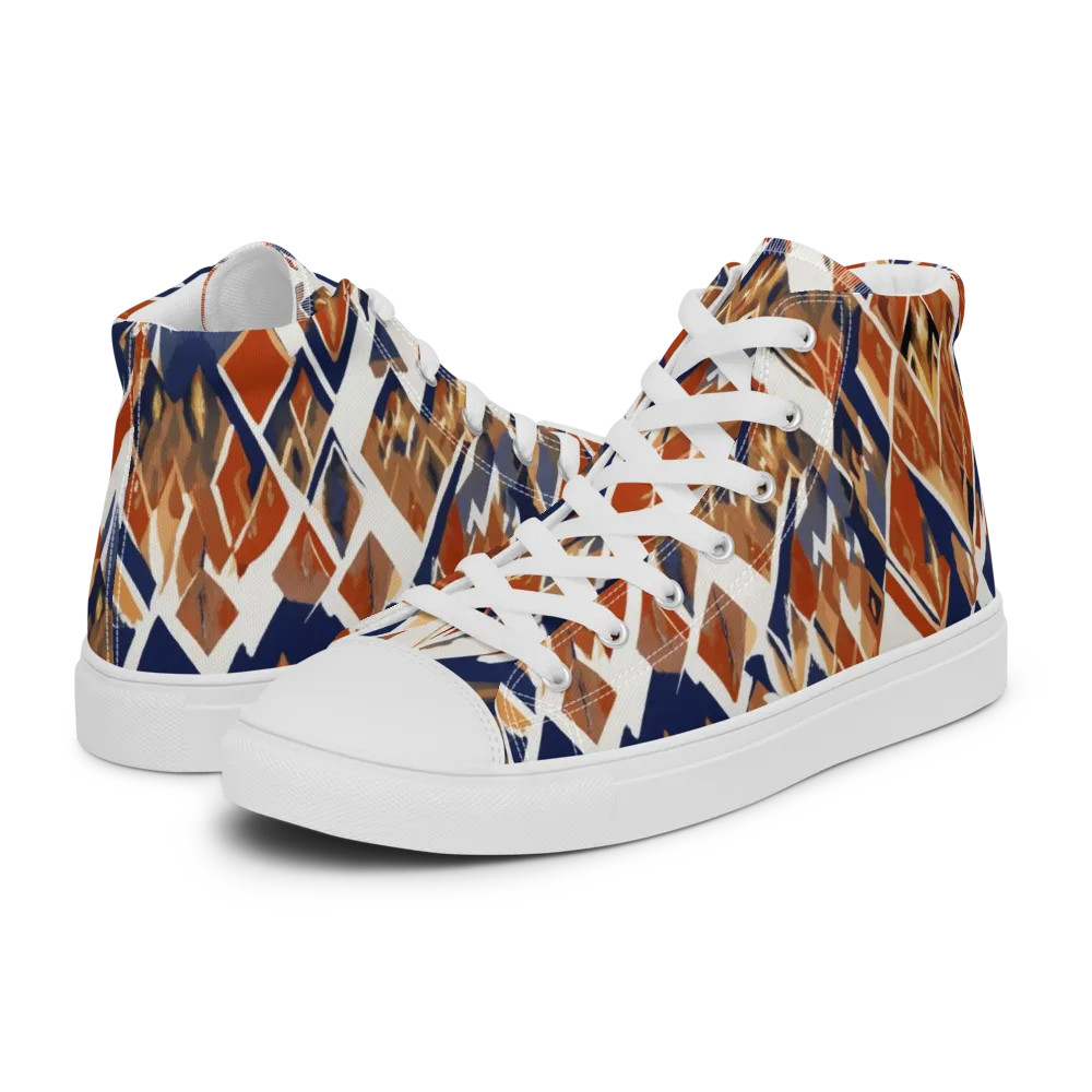 Canyon Circuit on Men's High Top Canvas Shoes — Left