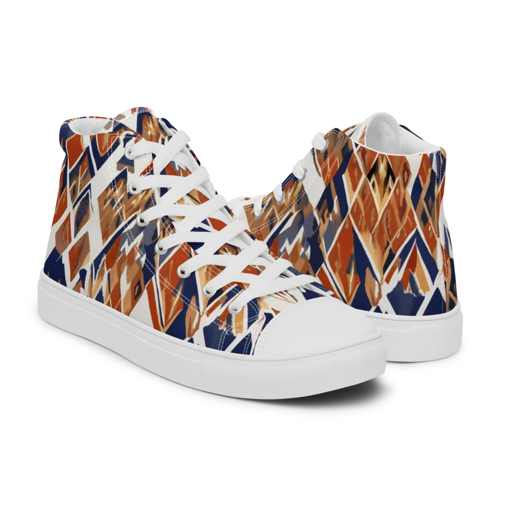Canyon Circuit on Men's High Top Canvas Shoes — Right