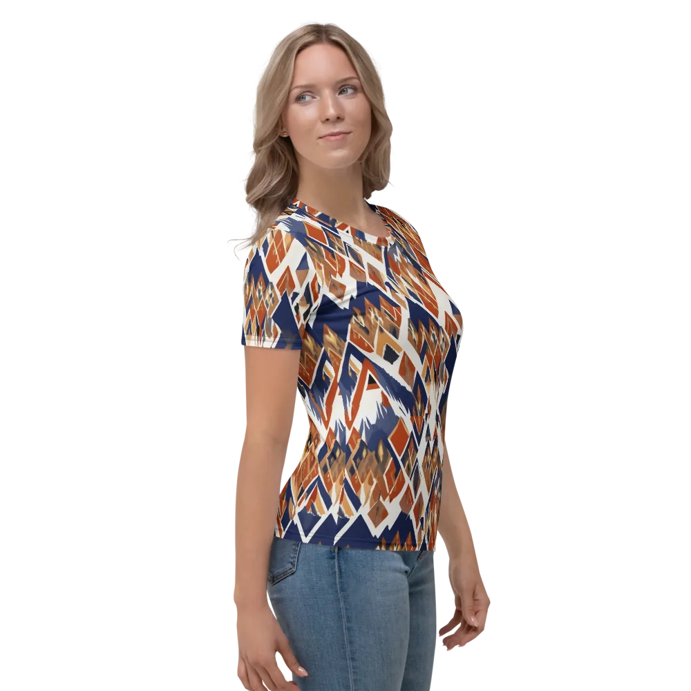 Canyon Circuit on Women's Crew Neck T-Shirt — Right