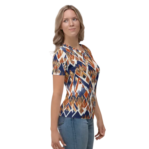 Canyon Circuit on a Women's Crew Neck T-Shirt
