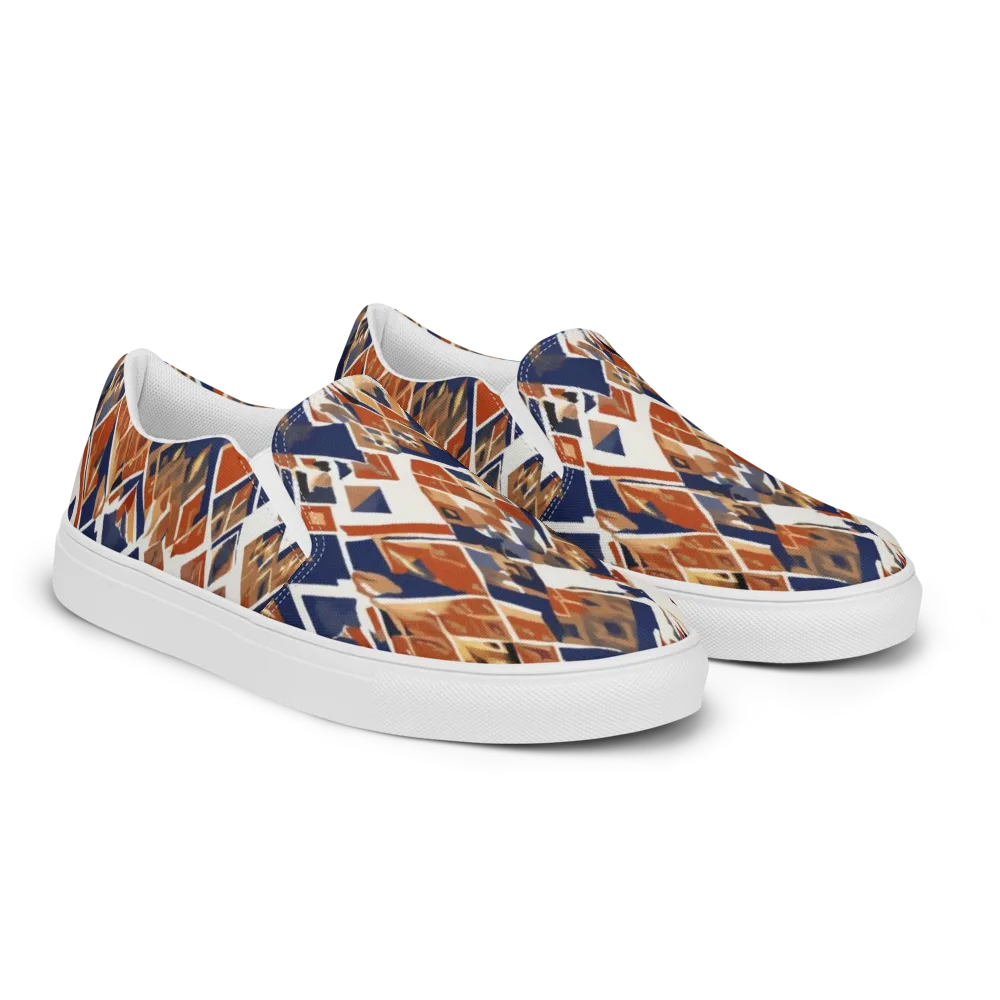 Canyon Circuit on Men's Slip-On Canvas Shoes — Right Front