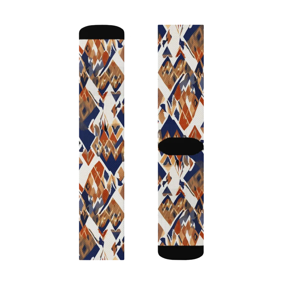 Canyon Circuit on Socks — Right Sock