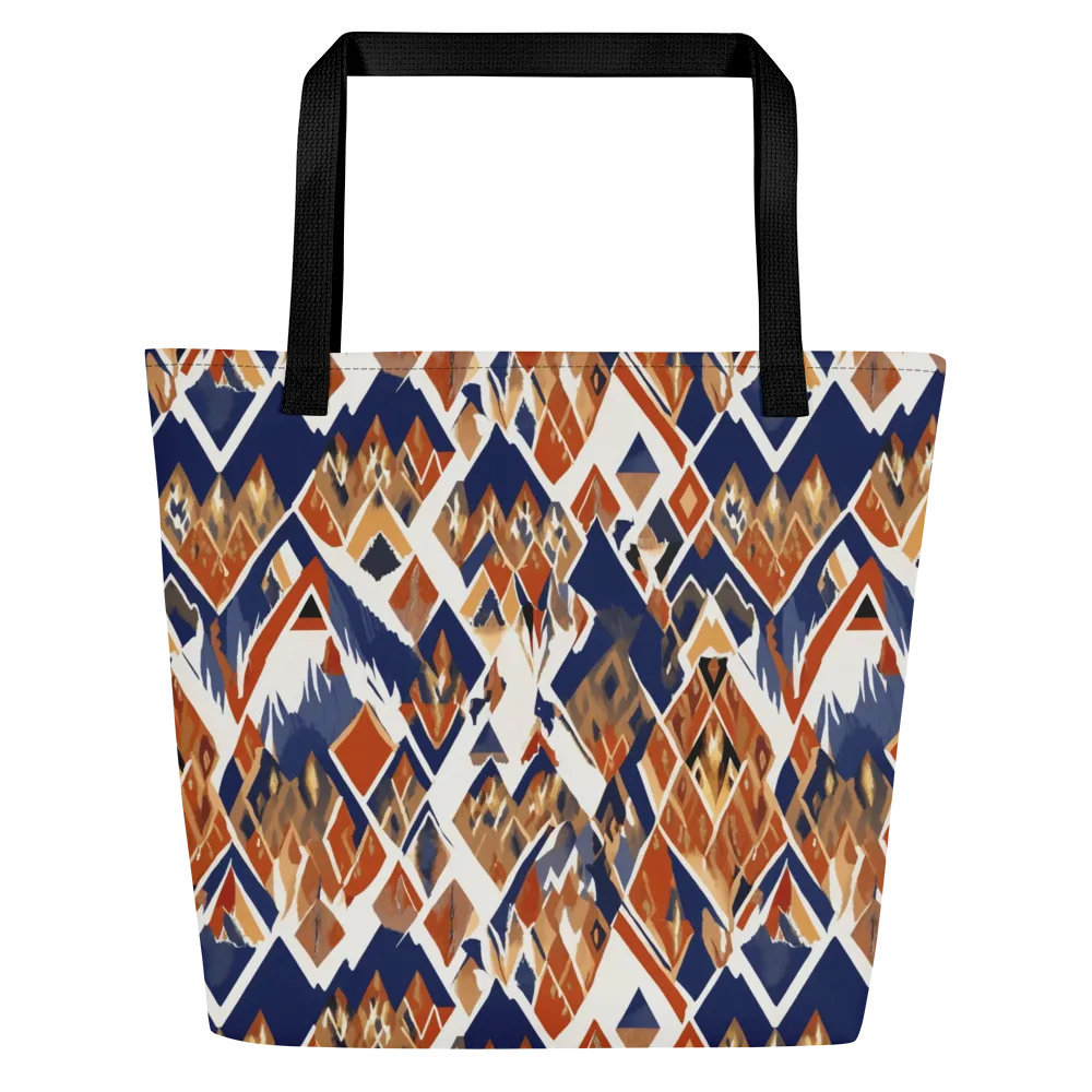 Canyon Circuit on Large Tote Bag W/ Pocket — Front