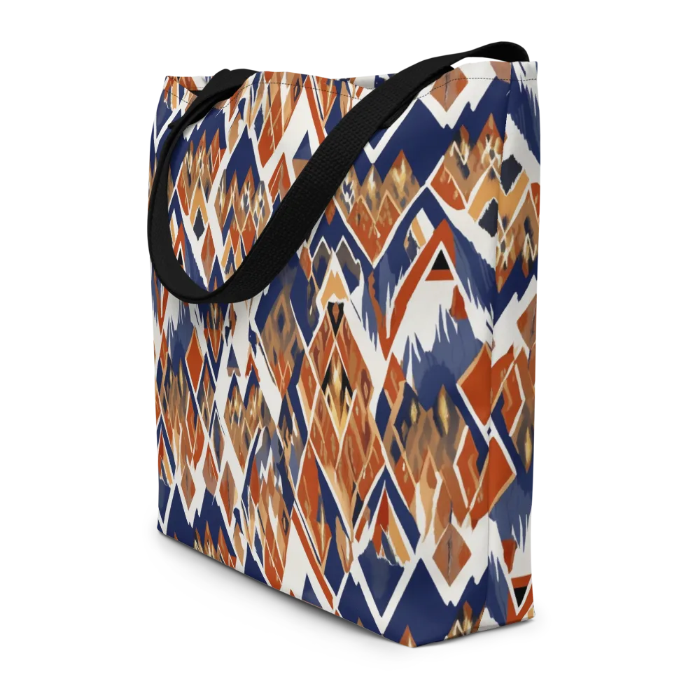 Canyon Circuit on Large Tote Bag W/ Pocket — Front