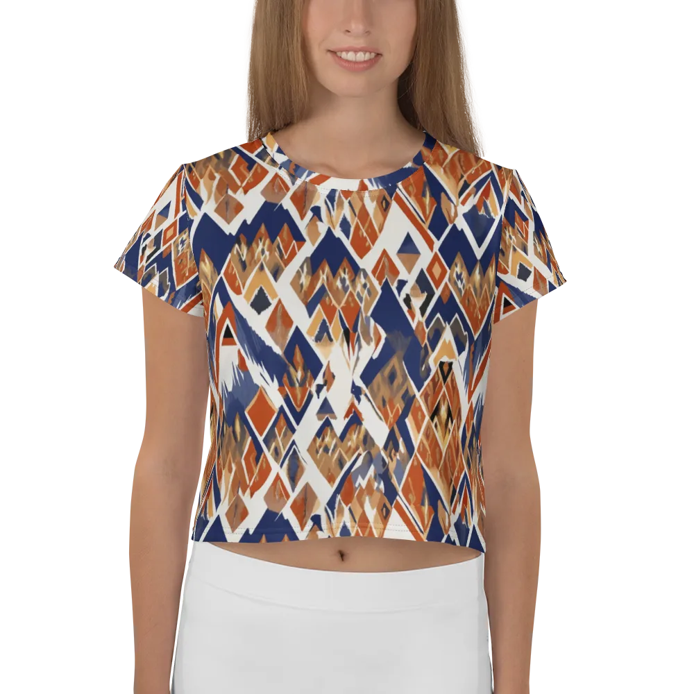 Canyon Circuit on Crop Tee — Front