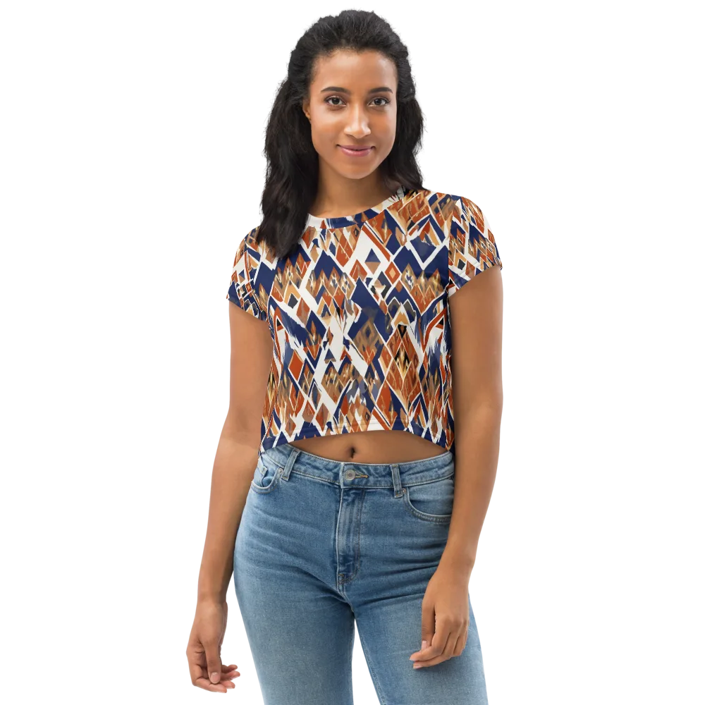 Canyon Circuit on Crop Tee — Front