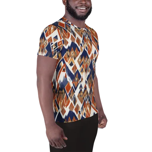 Canyon Circuit on a Men's Athletic T-Shirt