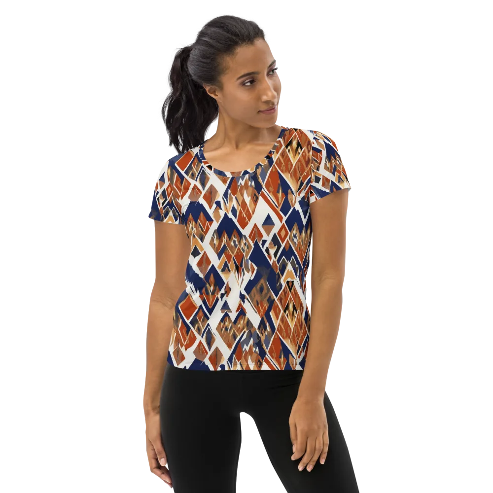 Canyon Circuit on Women's Athletic T-Shirt — Front